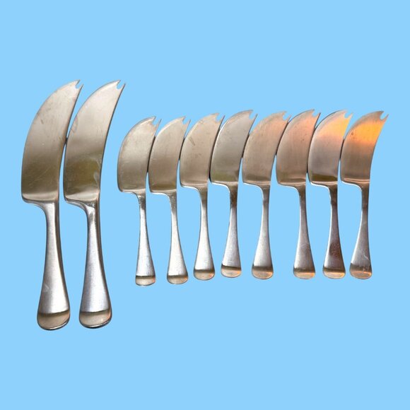 Dansk Torun 5 1/4, 7 1/2 in Cheese Picks Knives Stainless Steel Set 10 Korea MCM - Picture 5 of 5